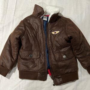 Little Me jacket for toddler boy aviation maverick type